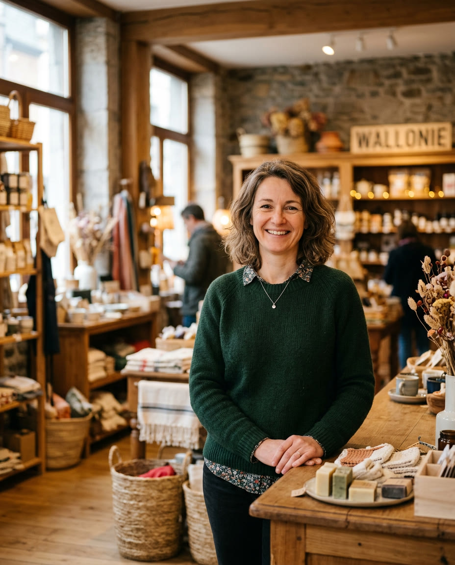 Portrait d’une gérante de commerce dans sa boutique